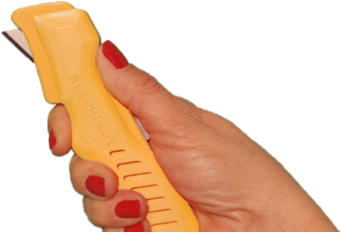 main cutter sécurité, main couteau  sécurité